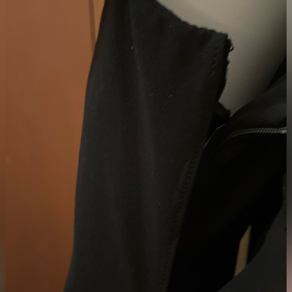 Le chateau one Shoulder black Jumpsuit with a black sheer overlay. Very Elegant - Picture 9 of 14